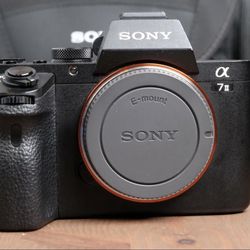 Sony Alpha A7 II 24.3MP Digital Camera Body sony fe 50mm f1.8 e  A7m2 w/Strap, Bag, Batts and Charger