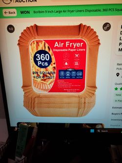 360 Pcs 9 In Large Air Fryer Liners Disposable