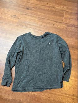 Polo Ralph Lauren Heather Gray Quiet Luxury Minimalist Y2K Tee