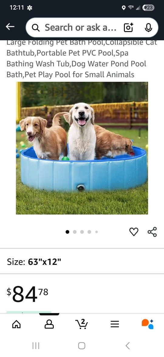 Dog Pool - New $65