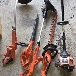 Black & Decker Set +Free Non Working Gas Edger