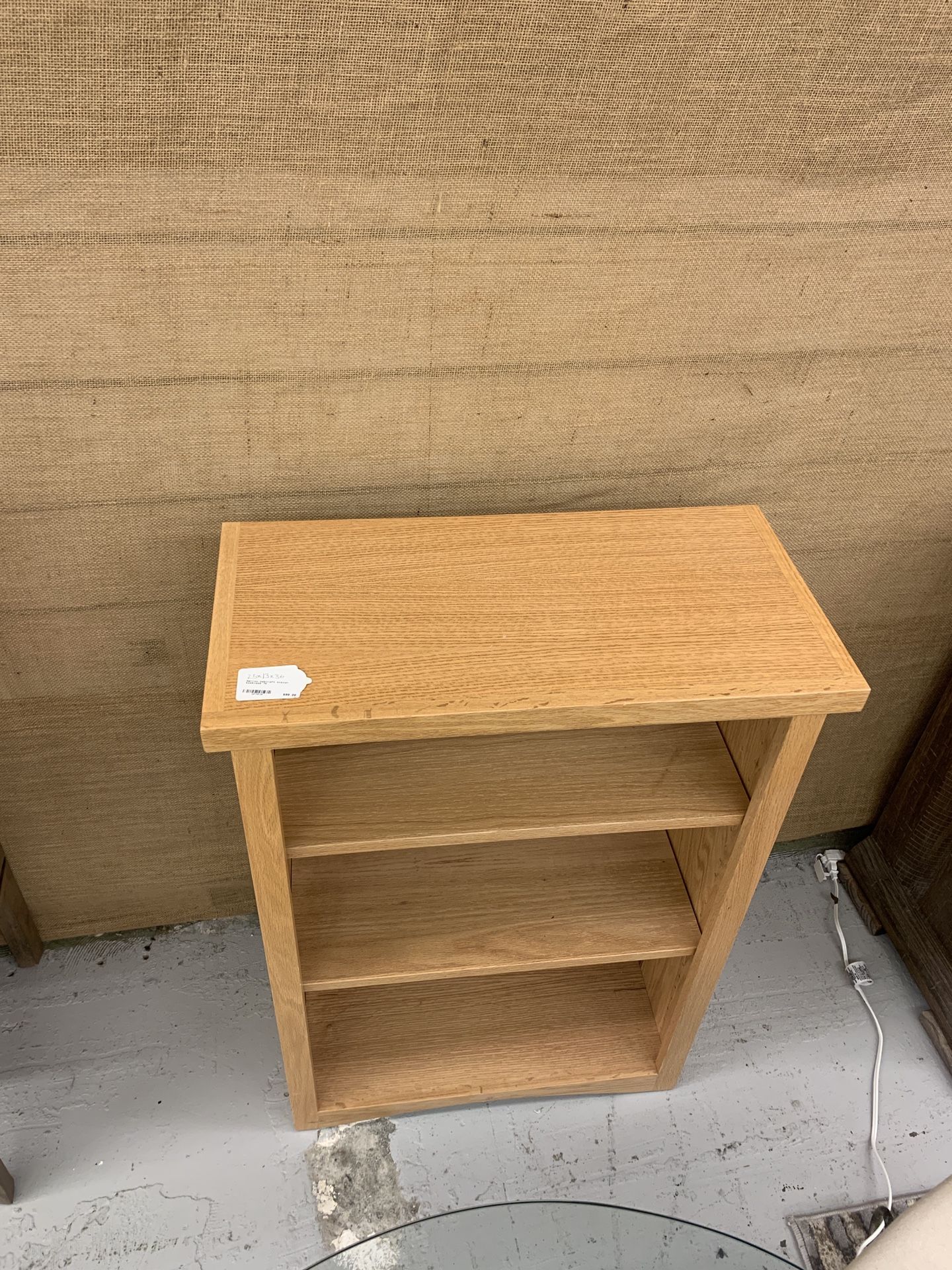 Narrow Oak craft Mission Bookcase