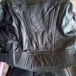 Genuine Leather,Size Large Racing/Riding Coat.