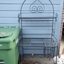 Wrought Iron  Bakers Rack