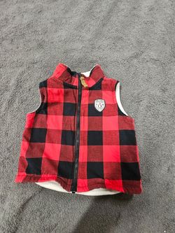 Lined Buffalo Plaid Vest