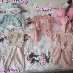 Baby Girl 2 piece joggers & hooded jacket