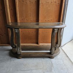 Glass Top Entry Table