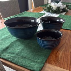 Nested Blue Bowls 