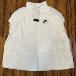 Nike Women Sportswear Classic Puffer Therma-FIT Loose Vest With Tag, Size L
