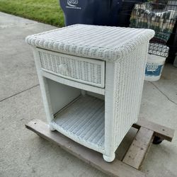 Wicker Nightstand