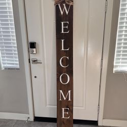 Welcome Wood Board. Firm Price