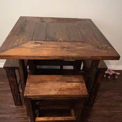 Hard Wood Dining Set For Sale