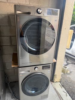LG washer and dryer set stainless steel