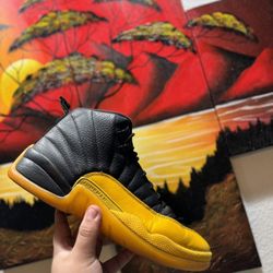 Jordan 12 Black University Gold