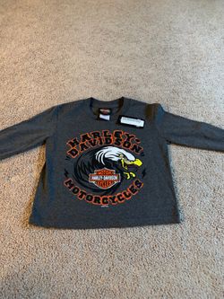 Long Sleeved Harley-Davidson Motorcycles Shirt Size 5 (youth)