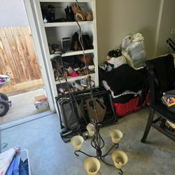 Chandelier With 3 Light Post