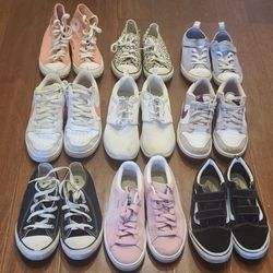 Nike, Converse, And Puma Shoes Sizes 3 To 5.5 Kids 