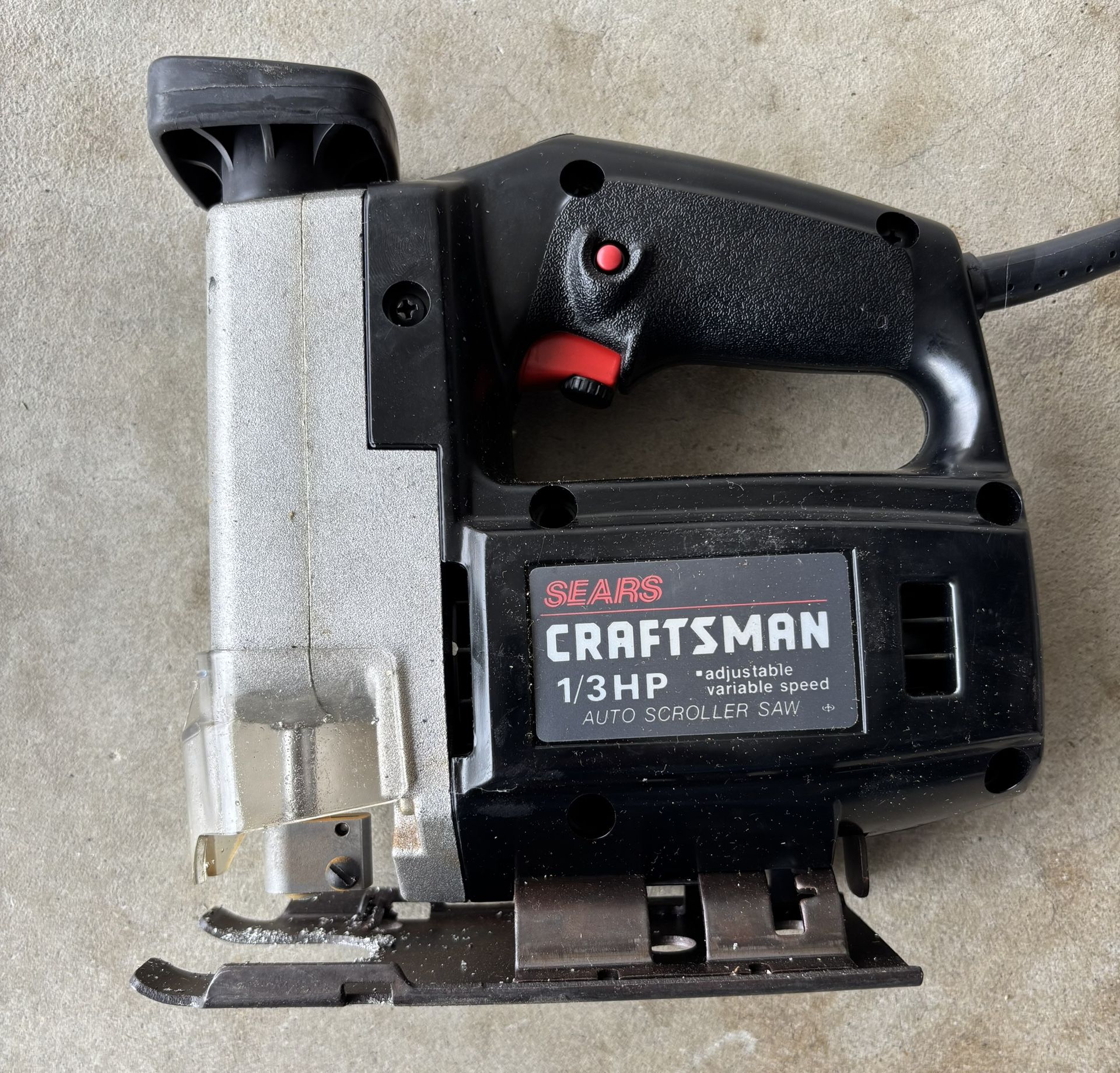 1/3 Horsepower Craftsman Electric Scroll Saw