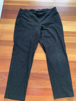 Eileen Fisher Women’s Petite Medium Black Cropped Pants