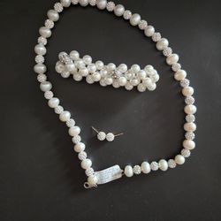 Sterling Silver CFWP & Cry Necklace Set