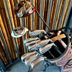 TaylorMade & Cleveland Golf Club Set - Ping Putter
