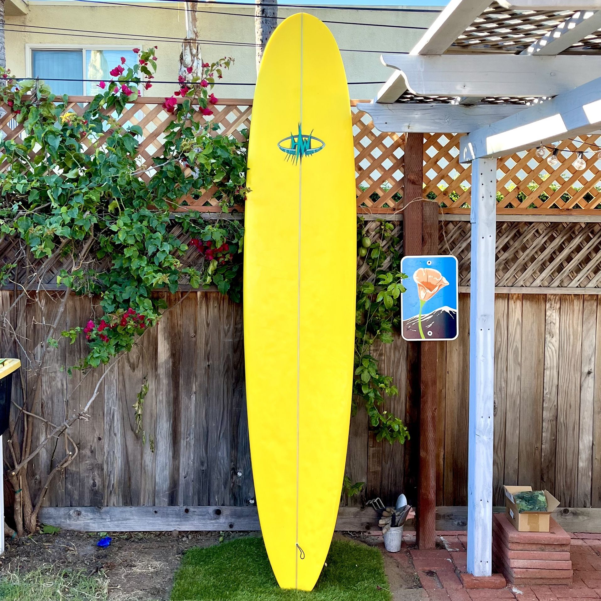 9’6 Hank Warner Longboard Surfboard Long Board Surf Board (not Gordon And Smith G And S Bing Hobie Stewart Nose Rider Channel Islands Log)