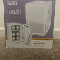 Personal Mini Fridge With Led Lights