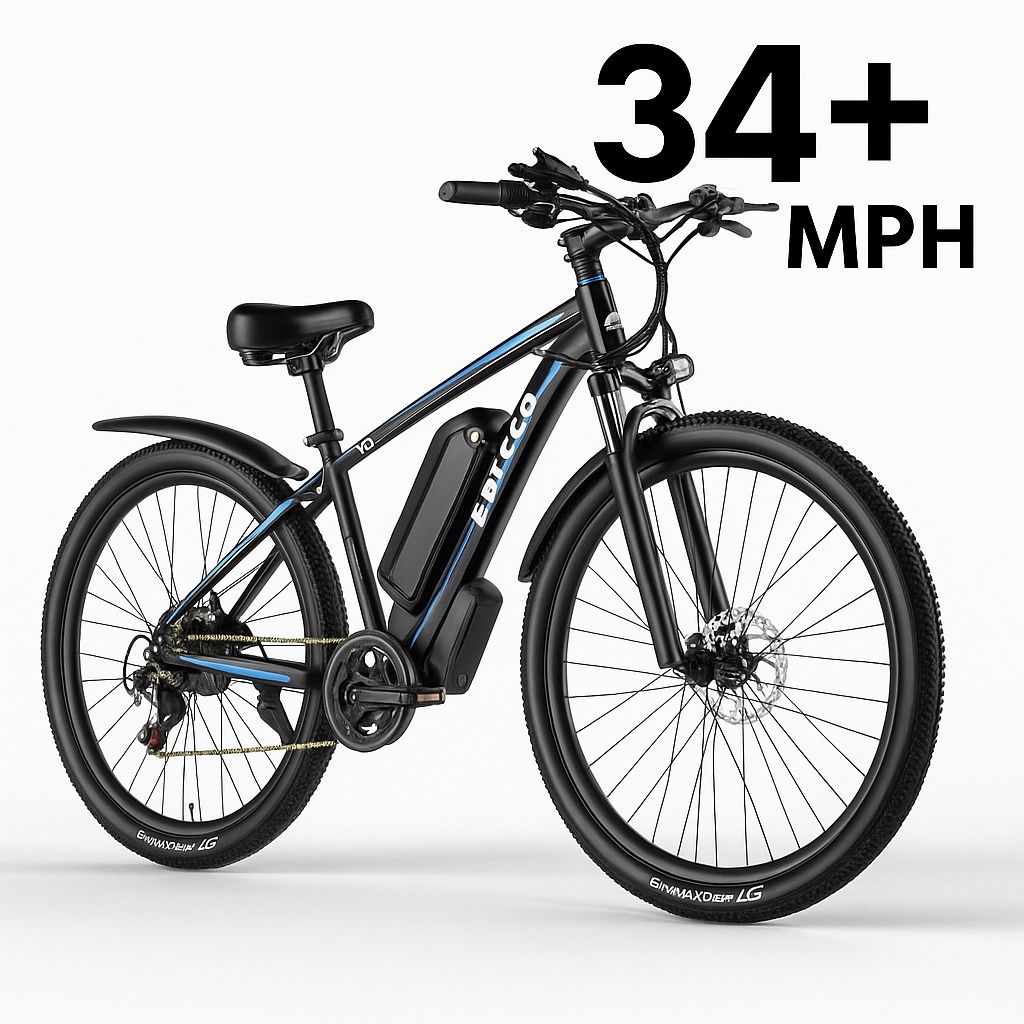 E-Bycco 29” E8 Electric Mountain Bike — 750W Motor, 1000W Peak, 48V, 17.5Ah — Excellent Condition