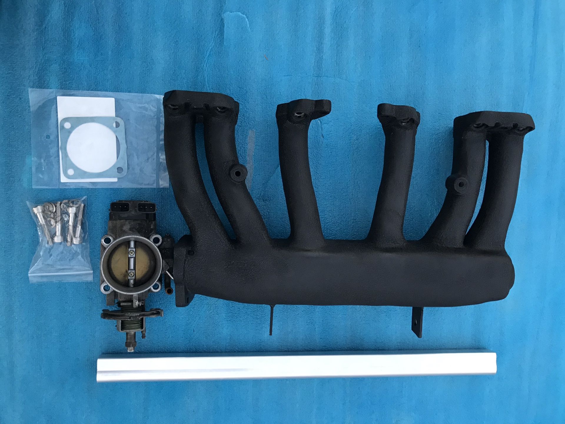 280z 280zx Intake Manifold N42 Non-EGR Turbo L28 60mm Throttle Body Upgrade 240z Shaved Cable Setup Billet Fuel Rail Datsun Nissan 260z