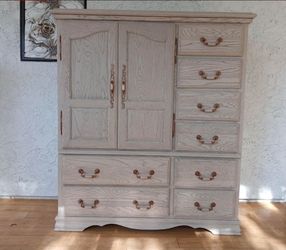 Light Oak Armoire Dresser