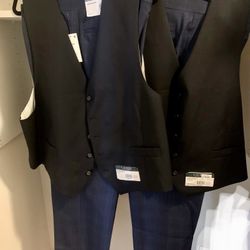 Two Black Ralph Lauren Vest And Two Ryan Seacrest Pants