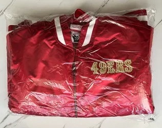 San Francisco 49ers Mitchell & Ness Faithful to the Bay Satin Jacket