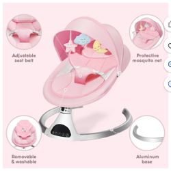Harpa Baby Swing, Electric Baby Swing with Remote Control 