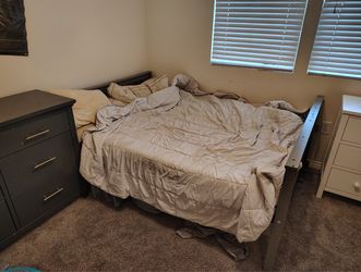 Bed with dressers