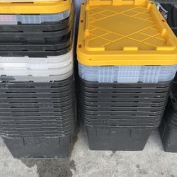 Storage Totes 27 Gallons 10$ Each 