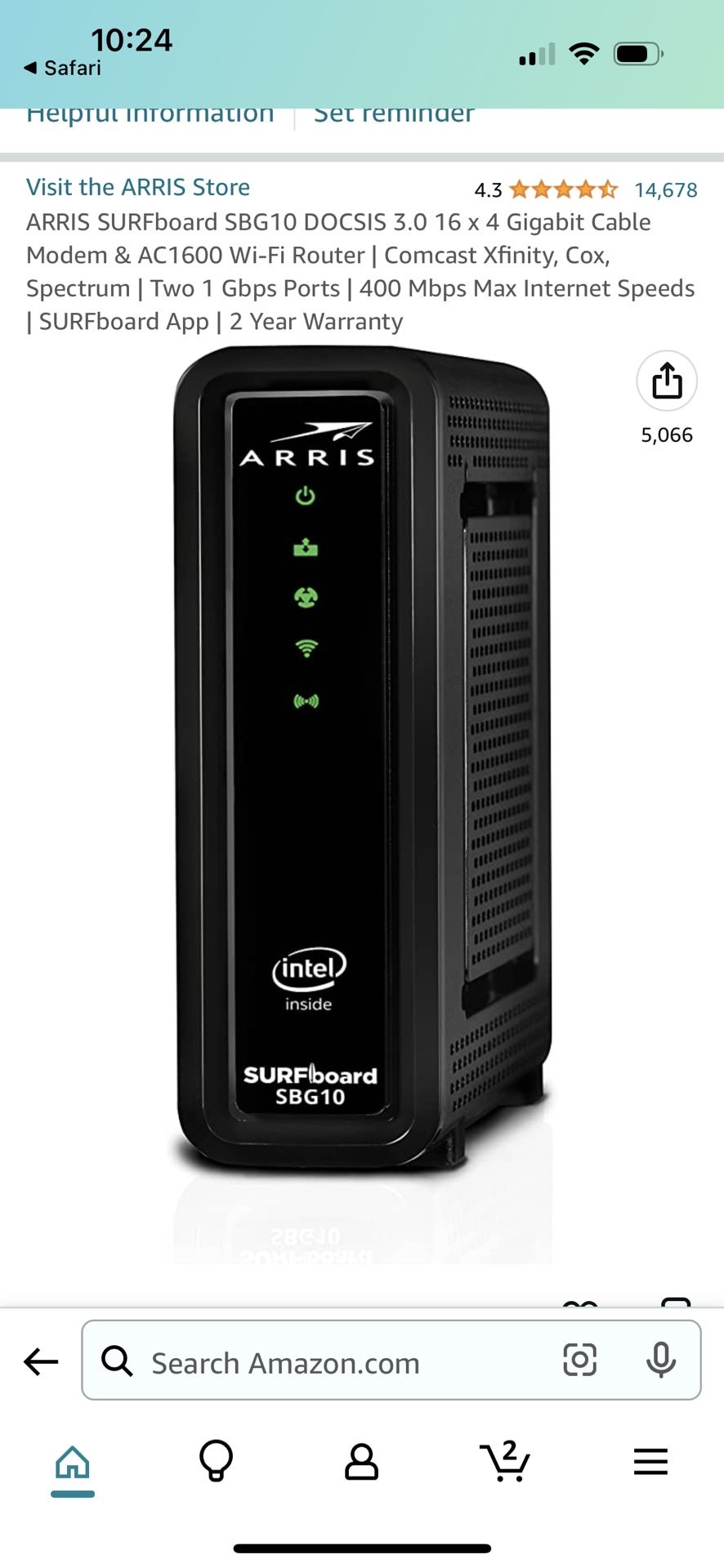 Arris SURFboard Modem