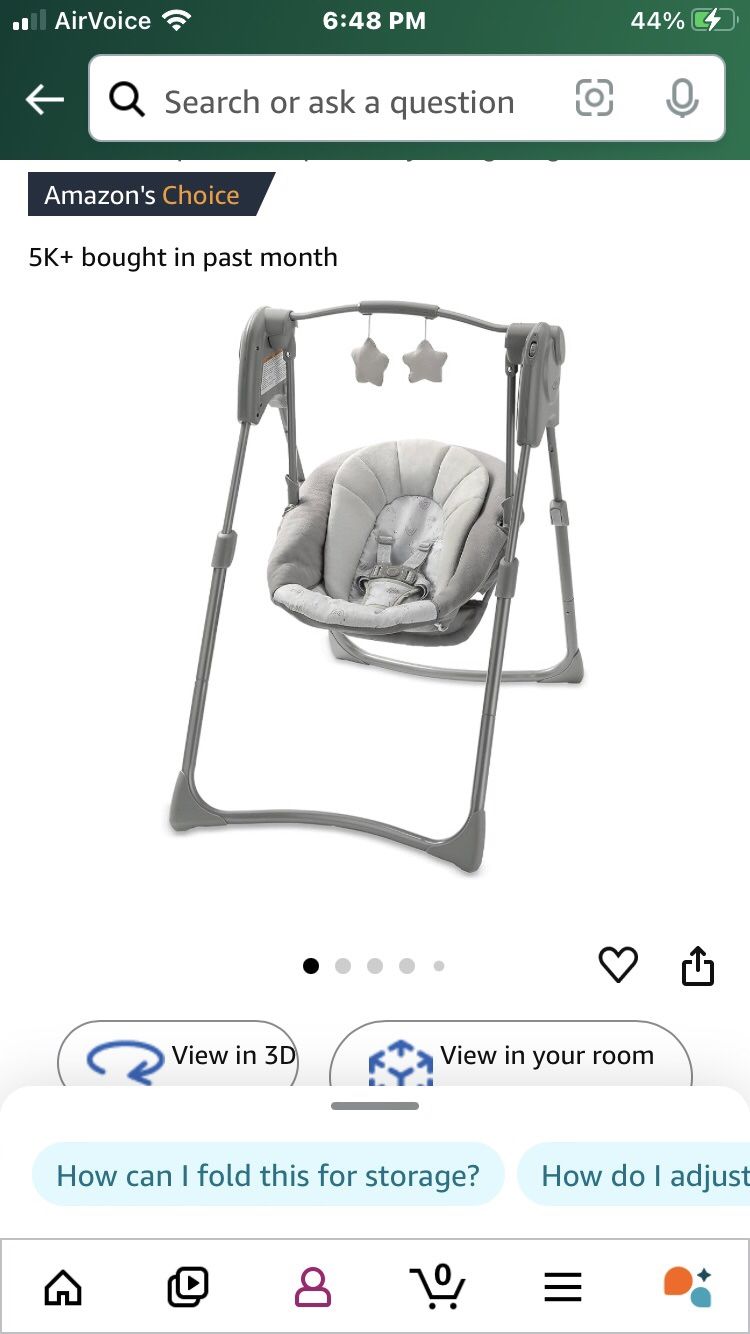 New Baby Swing