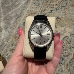 Vintage Seiko Watch 1971 Manual Wind Silver Dial