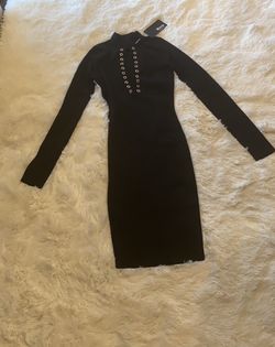Black long sleeve dress