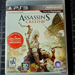 Assassin's Creed III PS3 