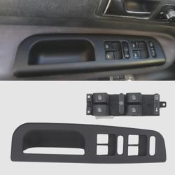 Fully Assembled Window Master Switch and Bezel Set for 1(contact info removed) Volkswagen Jetta Master Power Window Door Switch and Black Bezel 