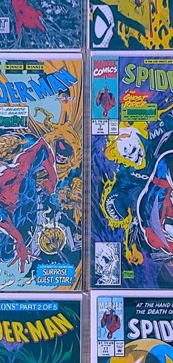 Lot Of 7 Spiderman comic Books Incl.#1- (McFarlane)