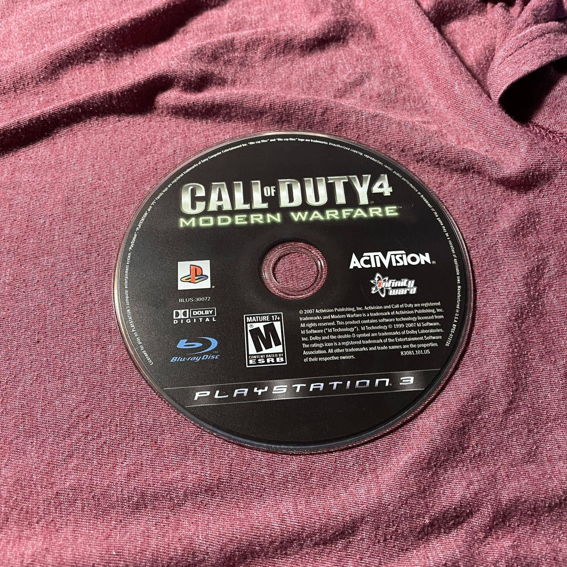 Call Of Duty 4 Modern Warfare (Ps3)