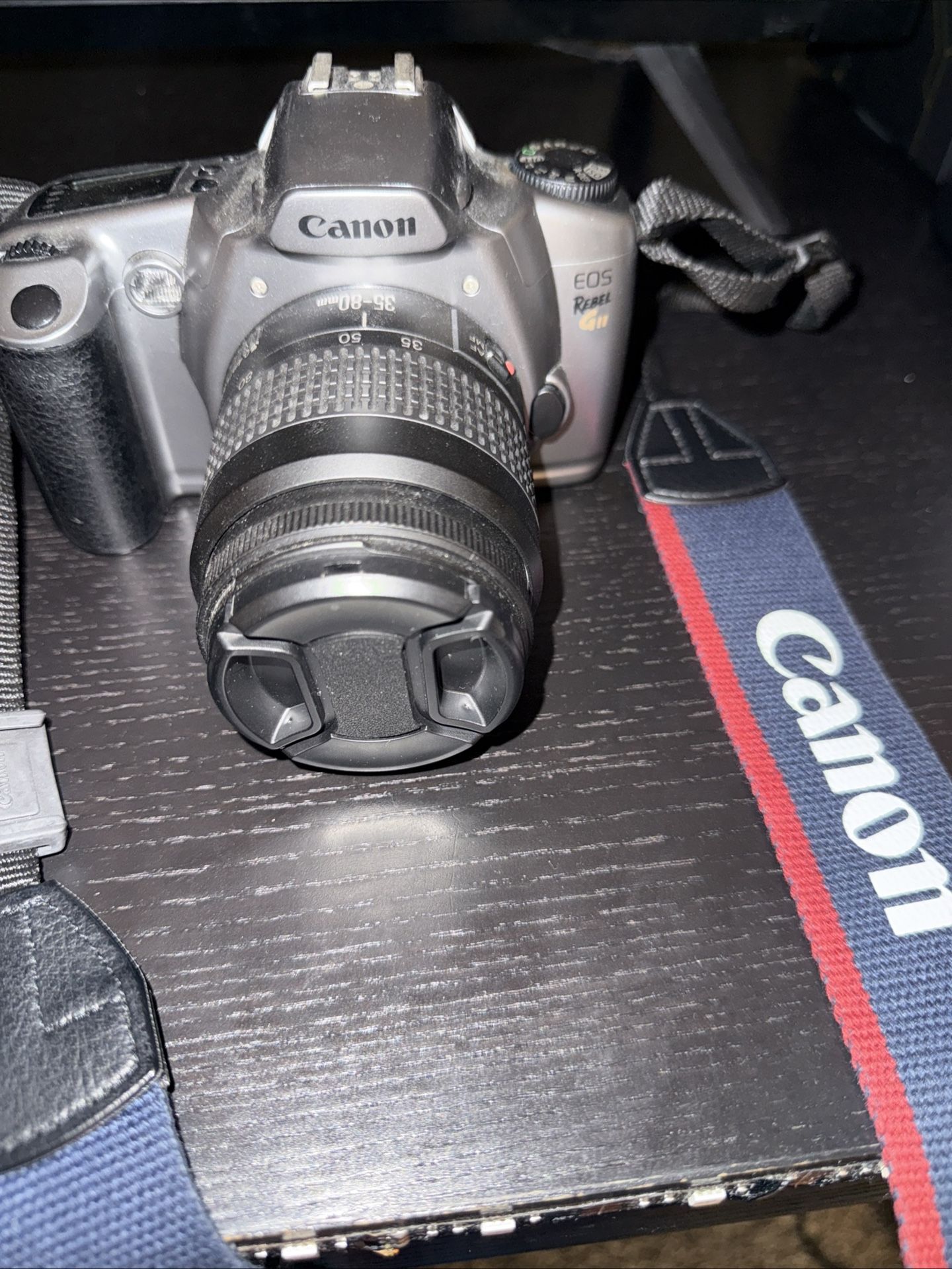 Canon EOS Rebel G2 Film Camera Kit Kit Len with strap/B&W Film Cartridge/6 B&W Negative Film Cartridges/B&W paper & Mount board