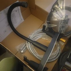 Kitchen Faucet Black Matte With Sprayer