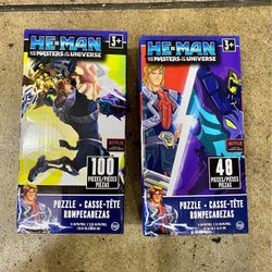 2 He-Man Puzzles 48 and 100 pieces
