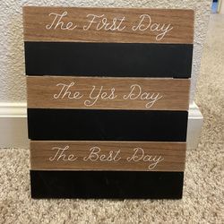 His & Hers Wedding Sign