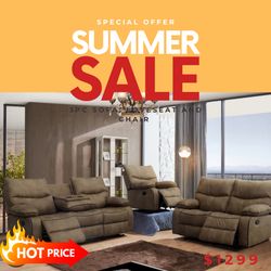 3 PC SOFA, LOVESEAT AND CHAIR