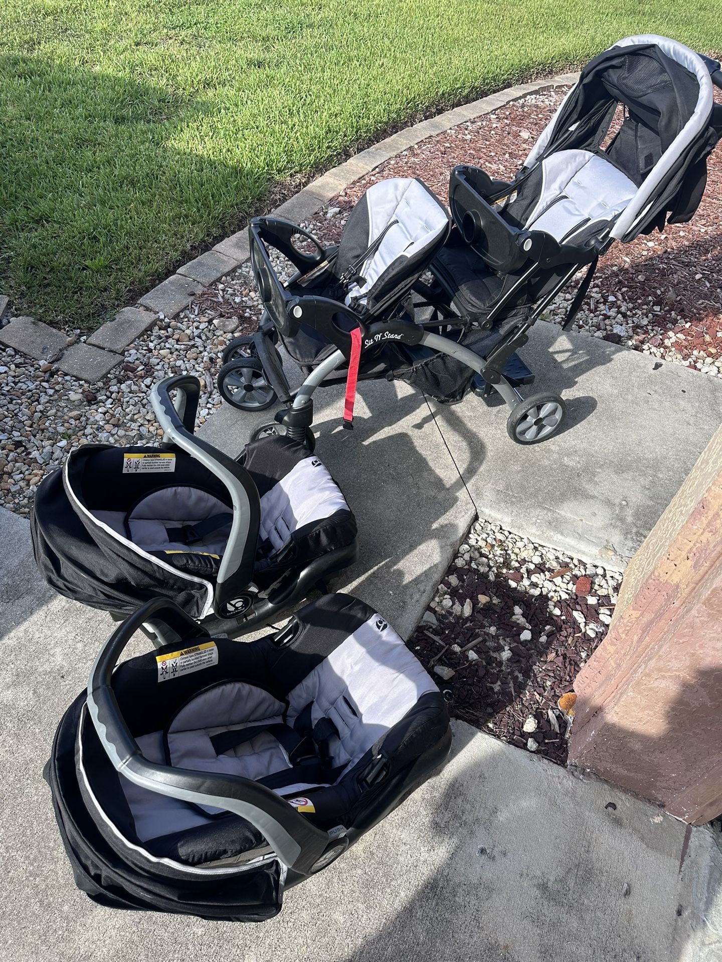 Double Stroller With Car Seats