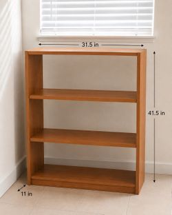 31.5” Wood-Look Bookcase | 3 Shelves | Great Storage
